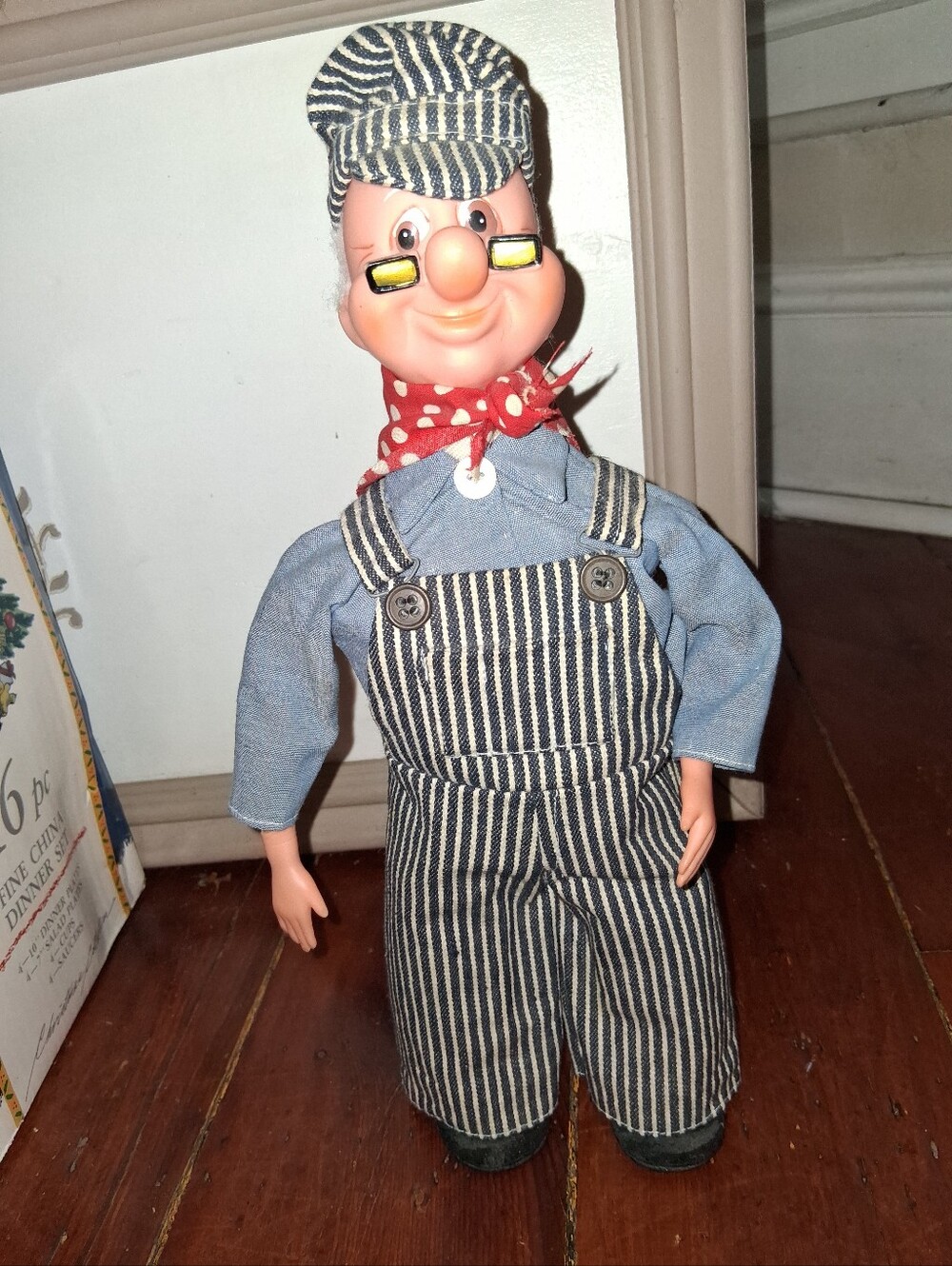 Vintage Soap Bottle Train Conductor Doll